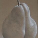 STUDY CHEEKY graphite+conte 15x20