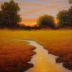 SEQUESTERED STREAM 18x24 oil on canvas SOLD