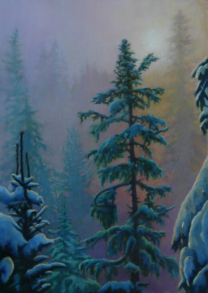 AFTER THE LAST RUN 14x11 oil on panel SOLD