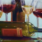 WINE NOTES 10x14 oil on canvas