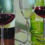 WINE-ING IN WHISTLER 12x24 oil on canvas