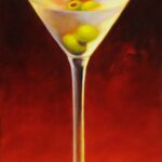 RUNNING OUT OF OLIVES 24x12 oil on canvas