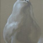 STUDY PEAR PROFILE graphite+conte