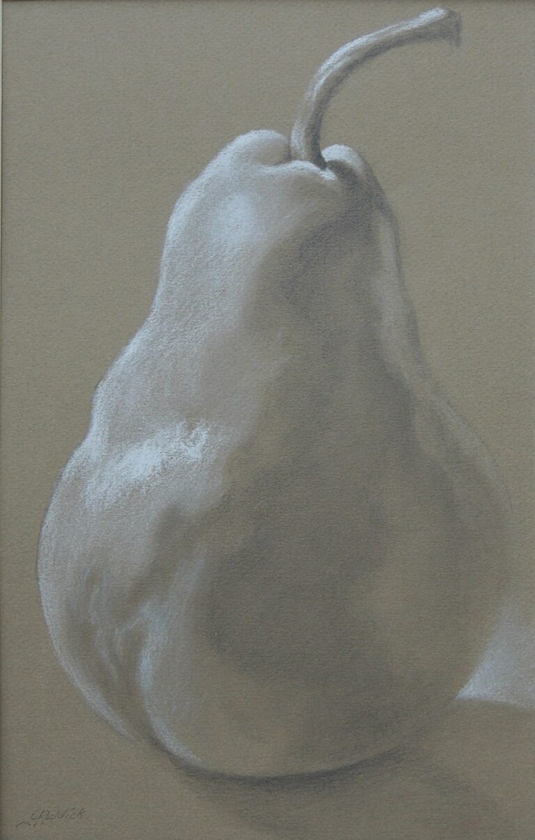 STUDY PEAR PROFILE graphite+conte
