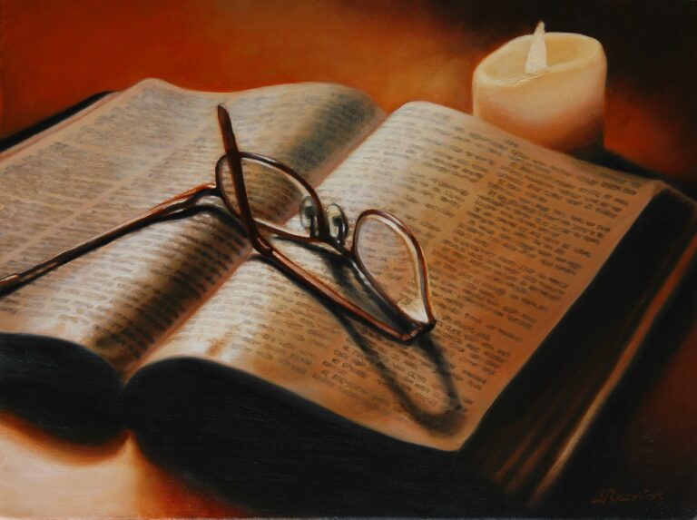 A LIGHT FOR YOUR PATH 12x16 oil on canvas