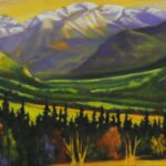 STUDY COLUMBIA RIVER VALLEY 6x12 oil oil on canvas