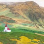 CHURCH ON THE HILL 24x36 oil on canvas SOLD