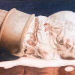 A DELICIOUS DROP 15x30 oil on canvas