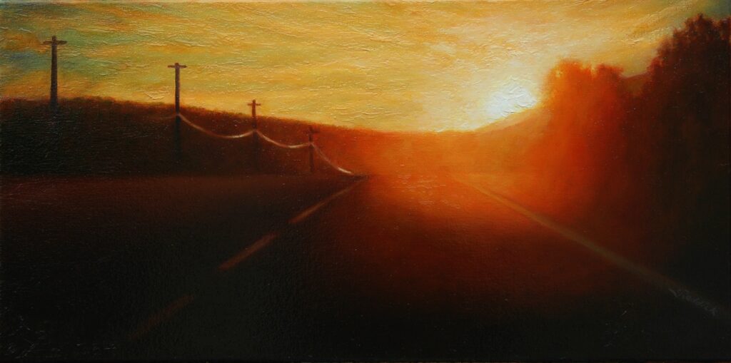 MILES TO GO 12x24 oil on canvas SOLD